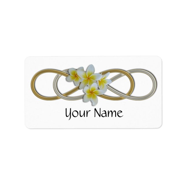 Etiqueta Frangipani BiColor Infinito Duplo (Frente)
