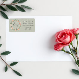 Etiqueta Fraqueza rosa, romântica