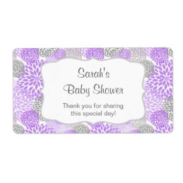 Etiqueta Frasco de água de Cinzas roxas - personalize-o!