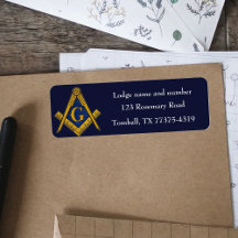 Freemason Masonic Square e Compass Marinho Blue