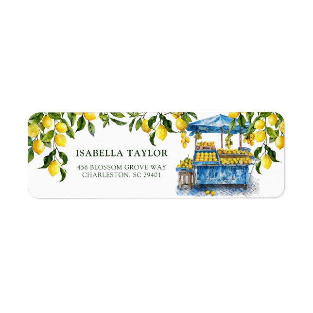 Etiqueta Fresco no Mercado de Limão Cítrico Chuveiro de Noi (Frente)