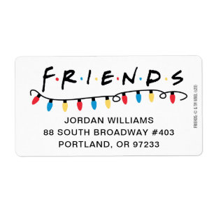 Etiqueta FRIENDS™ Luzes de Natal Logo