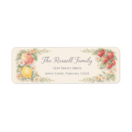 Etiqueta Fruity Return Address Label
