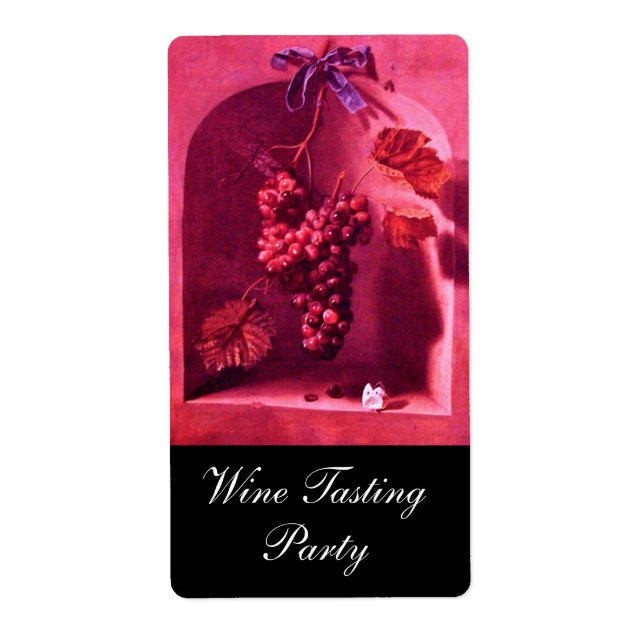 Etiqueta FRUTAS DA SEASON - PROSPERIDADE Fúcsia rosa vermel (Frente)