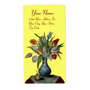 Etiqueta FRUTAS DA SEASON - TULIPS amarela