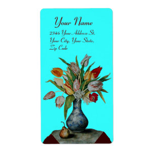 Etiqueta FRUTAS DA SEASON - TULIPS azul turquase