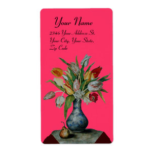 Etiqueta FRUTAS DA SEASON - TULIPS cor-de-rosa