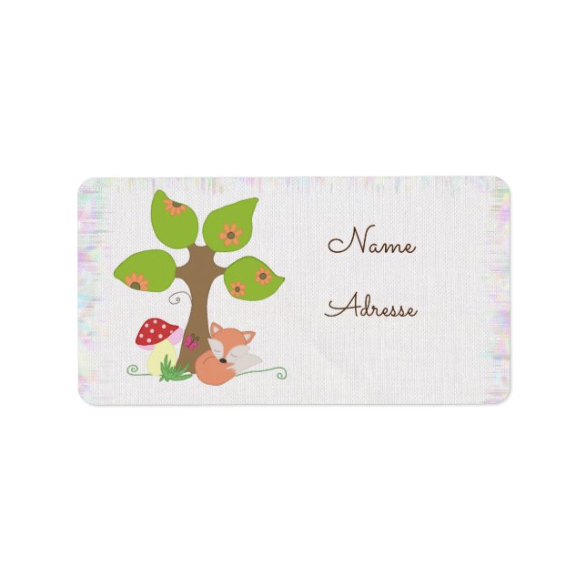 Etiqueta Fuchs Unterm Baum (Frente)