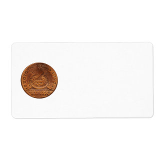 Etiqueta Fugio Cent Mente Sua Penny De Cobre