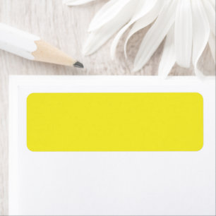 Etiqueta Fundo Amarelo Sólido Vibrante