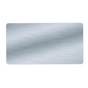 Etiqueta Fundo de aparência prateada escovada