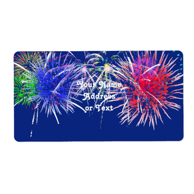 Etiqueta Fundo do Fireworks (Frente)