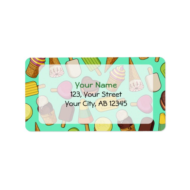 Etiqueta Fundo do sorvete (Frente)