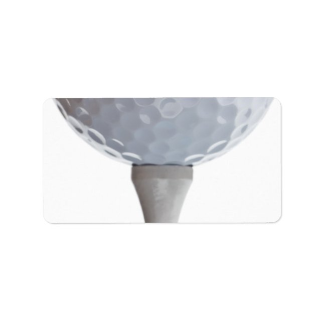 Etiqueta Fundo Golf Ball - Modelo do Golfe Sports (Frente)