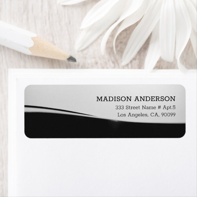 Etiqueta Fundo Negro E Cinza (Insitu)