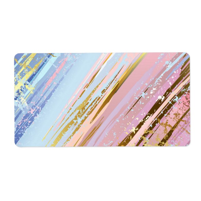 Etiqueta Fundo Rosa Texturizado (Frente)