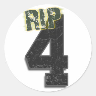 Etiqueta fúnebre de Brett Favre do RASGO #4