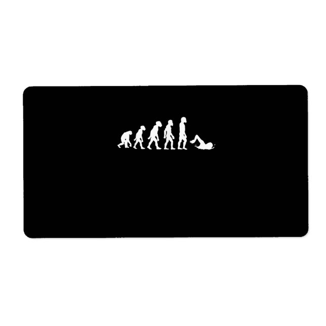 Etiqueta Funny Human Natation Evolution Swimmer Natação (Frente)