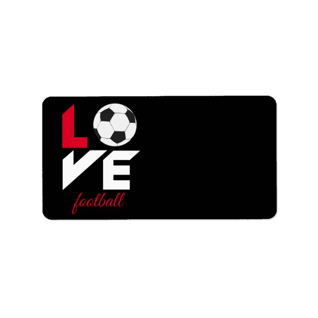 Etiqueta Futebol amado (Frente)