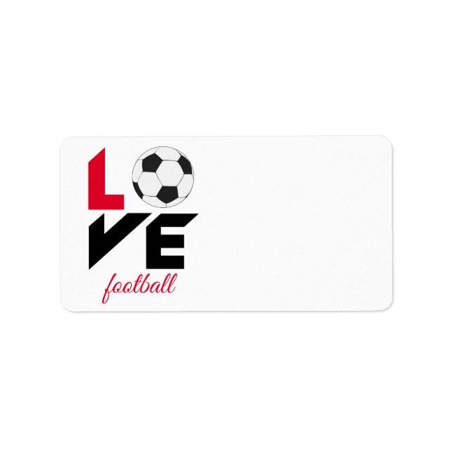Etiqueta Futebol amado (Frente)