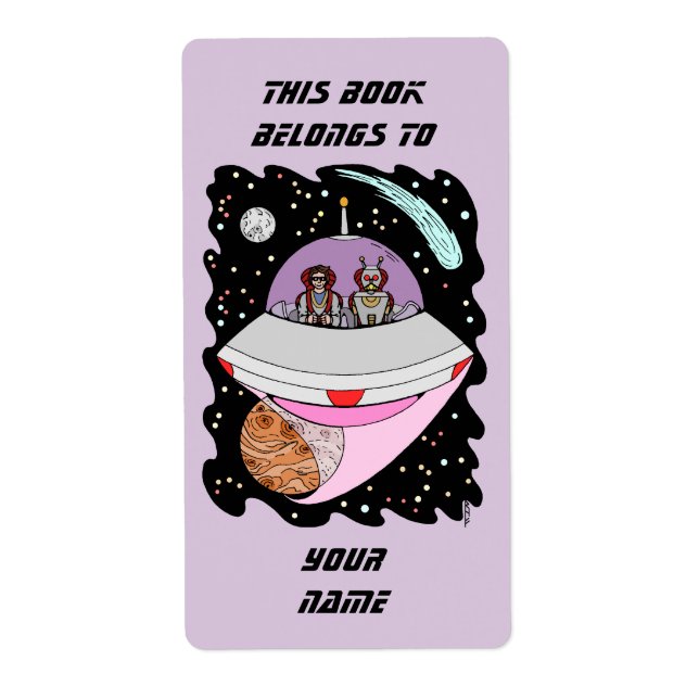 Etiqueta Galactic Road Trip 2018 Bookplate (Frente)