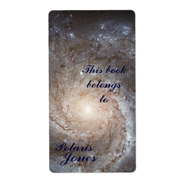 Etiqueta Galaxy Bookplate (Frente)