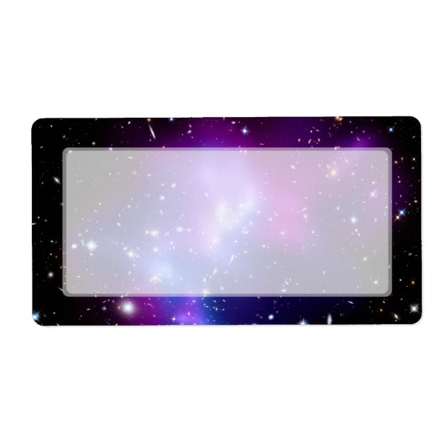 Etiqueta Galaxy Cluster MACS J0717 (Telescópio Hubble) (Frente)