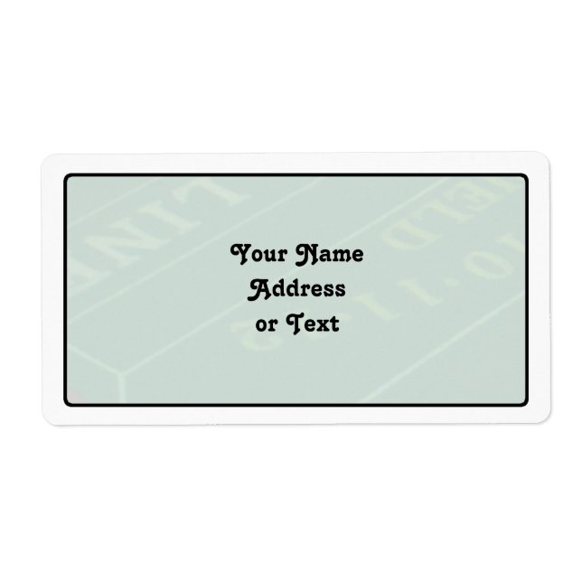 Etiqueta Gamblers - Imagem de Mesa (Frente)