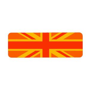 Etiqueta Ganhos britânicos alaranjados corajosos da