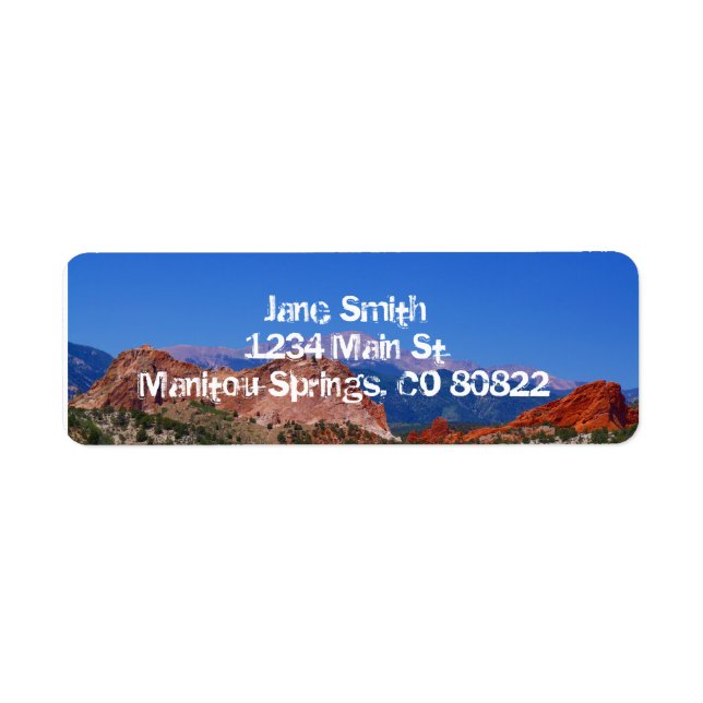 Etiqueta Garden of the Gods Address Labels (Frente)