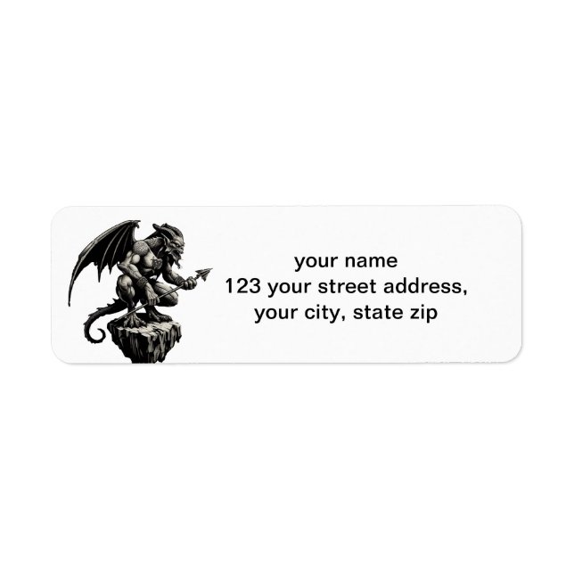 Etiqueta Gargoyle (Frente)