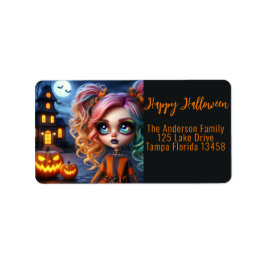 Etiqueta Garota animada, casa assombrada e abóboras
