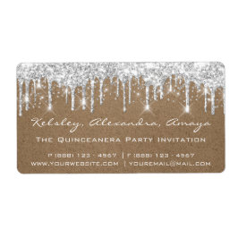 Etiqueta Garota de Prata Confetti Bridal 16º Papel Kraft