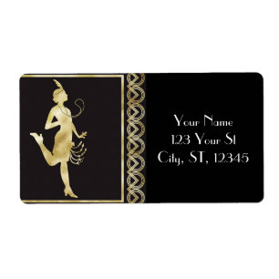 Etiqueta Garota Flapper de 1920 Thunder_Cove