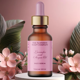 Etiqueta Garrafa de Conta Clássica Cosmética