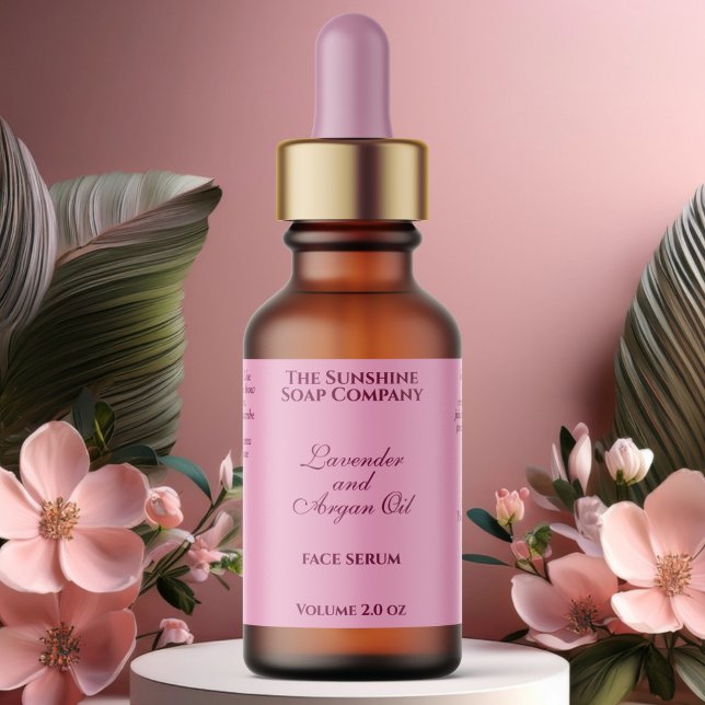 Etiqueta Garrafa de Conta Clássica Cosmética (Criador carregado)