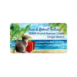 Etiqueta Garrafa de cozinha branca à beira do selo festivo