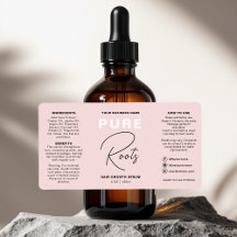 Garrafa Mínima De Óleo De Cabelo Rosa