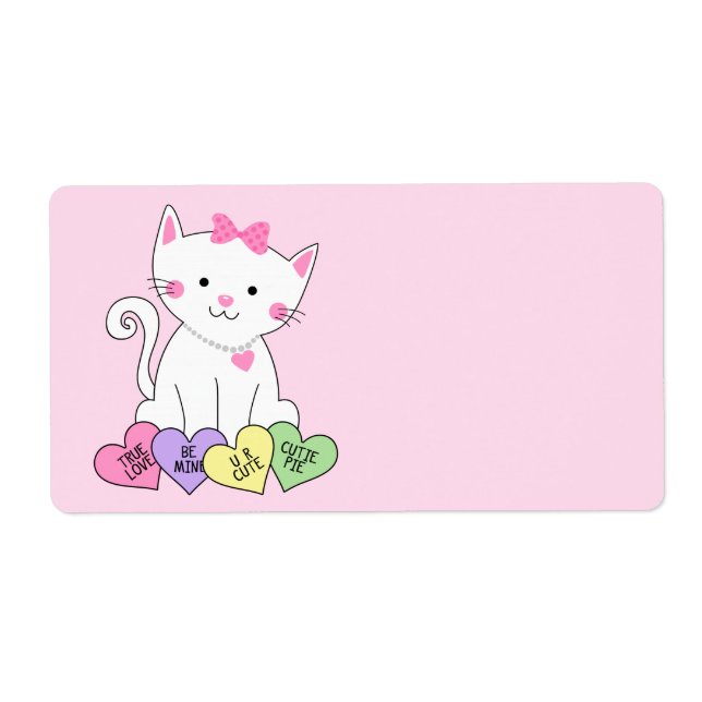 Etiqueta Gatinho namorados (Frente)