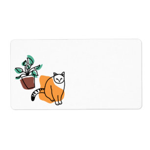 Etiqueta Gato e planta