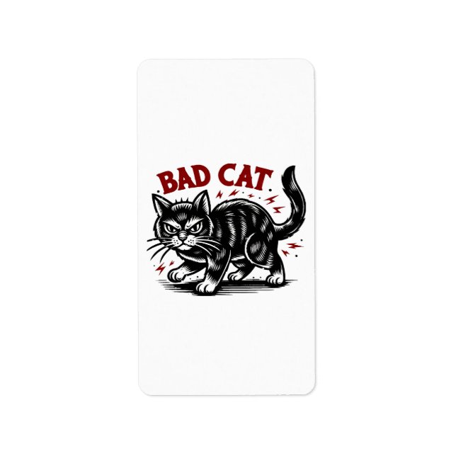 Etiqueta Gato Mau (Frente)