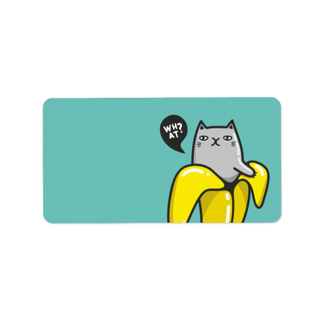 Etiqueta Gato na banana (Frente)
