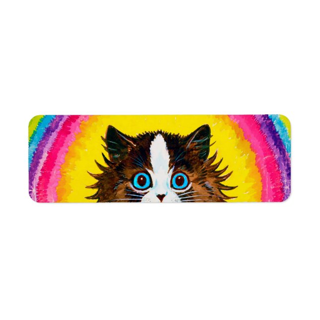 Etiqueta Gato no Arco-íris, Louis Wain (Frente)
