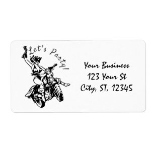 Etiqueta Gato Preto Biker Babe Thunder_Cove 