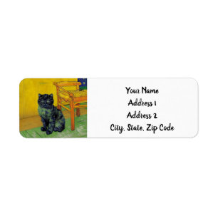 Etiqueta Gato Preto Van Gogh