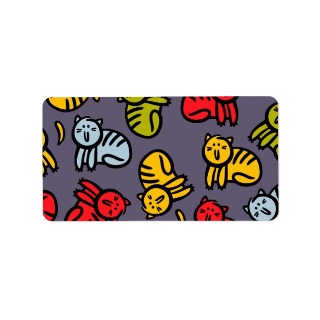 Etiqueta Gatos e bananas (Frente)