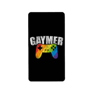 Etiqueta Gaymer Rainbow Flag Jogos Lésbicos Gay Bissexuais 