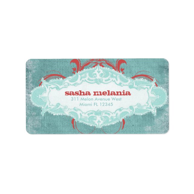 Etiqueta GC | Vermelho Turquesa Tantalizador (Frente)