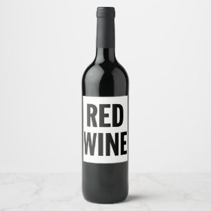 Etiqueta genérica do vinho tinto