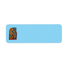 Etiqueta Geometric Magi - Three Wise Men Christmas Star Art